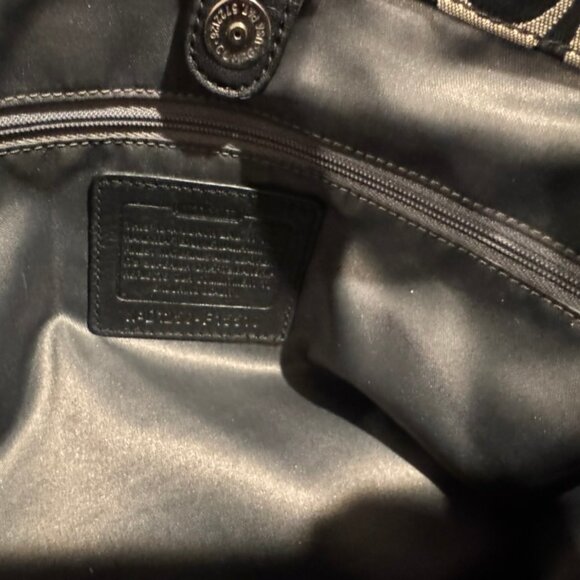 Coach Signature Khaki & Tan Monogram Shoulder Bag – F16610 – Crossbody - Hangtag - Picture 11 of 14